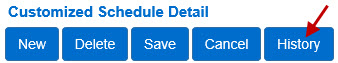 An image showing how to see the history of a customized schedule